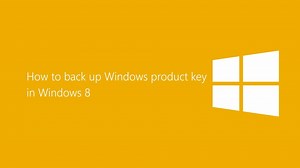 Cara mencadangkan kunci produk Windows di Windows 8