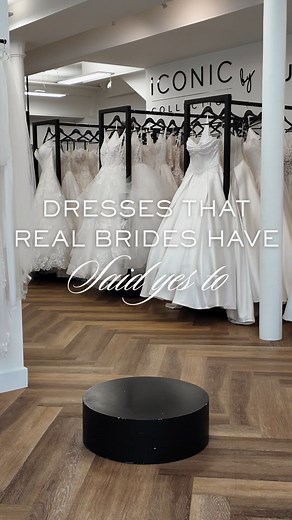 Here are some of the dresses our real brides have recently said yes to — and can we talk about the trend? Plain. Clean. Classic. Timeless silhouettes are ruling the fitting rooms right now, and we’re seeing brides fall in love with those iconic Pure Brides looks again and again. Whether you’re dreaming of a sleek fitted gown or a full classic ballgown, the minimalist Pure aesthetic is very much in. Can you see your dress in this line-up? Book your Pure Brides appointment and try them for yoursel