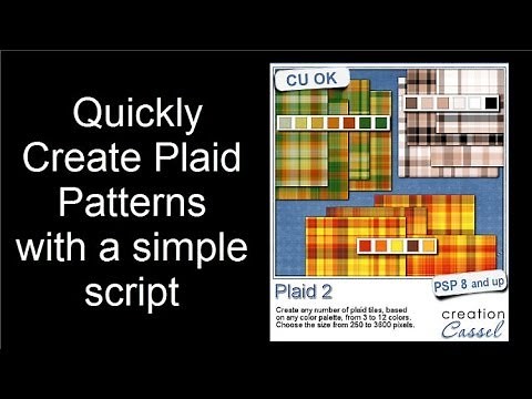 Create Plaid Patterns Quickly with a Script and Paintshop Pro