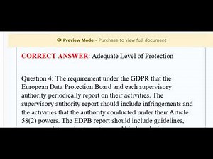 Full CIPP E Exam Questions with 100% CORRECT ANSWERs