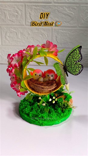 DIY Cute Bird Nest 🪺✨#shorts