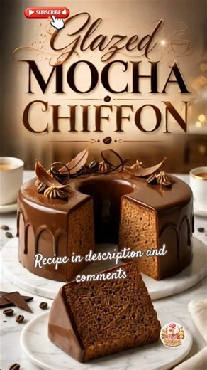 The Softest Glazed Mocha Chiffon Cake You'll Ever Bake! ☕🍫