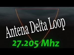 Antena Delta Loop e suporte 27 MHZ