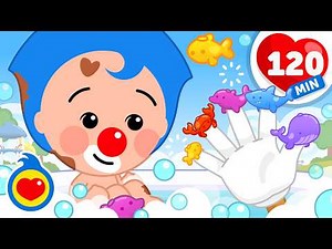 A Bañarme 🛁 Rutina Del Día ⭐ Canciones Infantiles Para Jugar, Comer y Dormir (120 Min) | Plim Plim