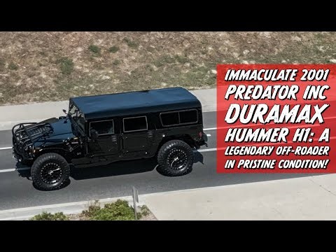 Immaculate 2001 Predator Inc Duramax Hummer H1: A Legendary Off-Roader in Pristine Condition!