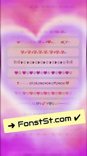 I Love You font style copy and paste 👉 FontSt.com ✔️ My love font generator