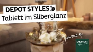 51K views · 1K reactions | Heute bei #DEPOTStyles: Silber trifft auf Gold - Ein Tablett wird zu einem Wintermärchen  Mit diesem Dekotablett bringt Ihr alle Augen zum Leuchten  Alles was Ihr dafür benötigt, findet Ihr Online oder in Eurer Lieblingsfiliale: bit.ly/Wintertime-Poetry | DEPOT | Facebook