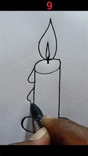 Candle drawing #candle #candledrawing #shorts #viralshort #trendingshorts #youtubeshorts #art
