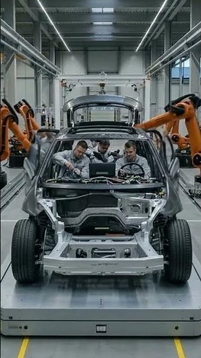 Inside the Assembly Line: The Journey of a Car 🚘 #CarFactory #CarManufacturing