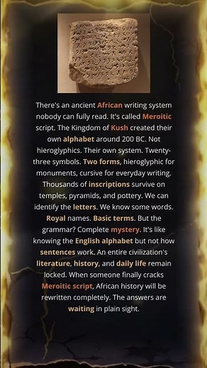 Kush's Lost Alphabet