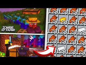EASIEST ZOMBIE XP FARM in Minecraft 1.21.5!