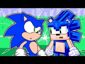 Sonic Meets Minecraft Sonic
