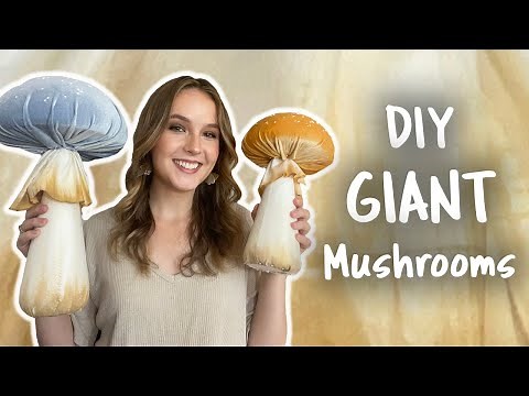 DIY ✨GIANT✨ Velvet Mushrooms! (beginner friendly!!)