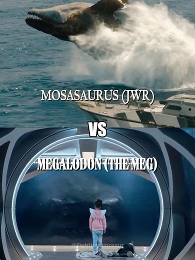 Megalodon (The Meg) VS Mosasaurus (JWR) #jurassicworld