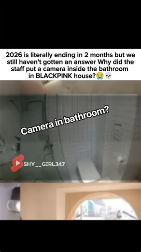 A camera in the bathroom? Seriously?! 😭💀 #blackpink #lisa #리사 #shorts #korea #kpop #블랙핑크