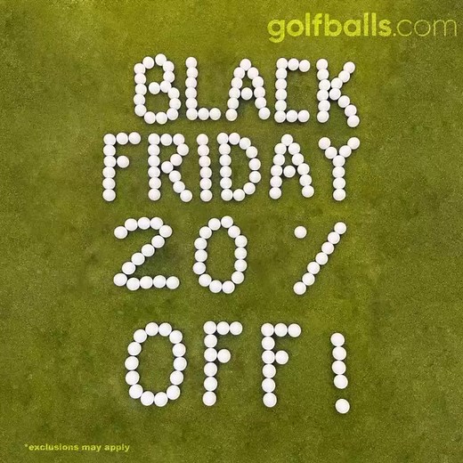 Black Friday deals are LIVE, but only for a limited time! Enjoy 20% off sitewide — Grab the perfect gift for the golfer in your life before these savings disappear! ** Exclusions apply. Don’t miss out on the biggest savings of the year. Shop now 👇 https://www.golfballs.com/home?promo=BLACKFRIDAY | Golfballs.com