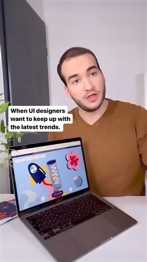 26K views · 136 reactions | When UI Designer want to keep up the Latest trends by ux by fela | Uxintace | Facebook