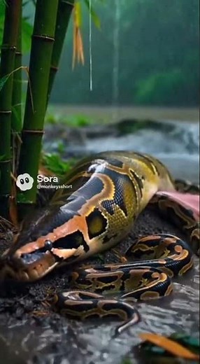The World’s Most Powerful Python Snake – Giant Strength, Silent Hunter in the Wild #PythonSnake