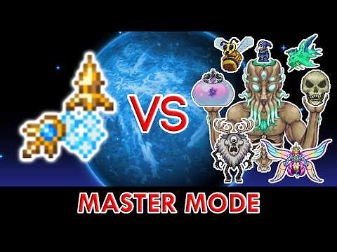 Terraria 1.4.5 - Constellation vs ALL Bosses (Master Mode)