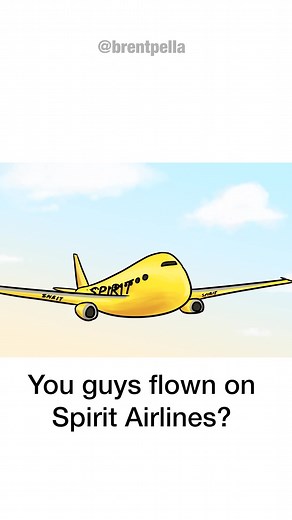 190K views · 5.8K reactions | What it’s like flying on Spirit Airlines  | Brent Pella Comedy | Facebook