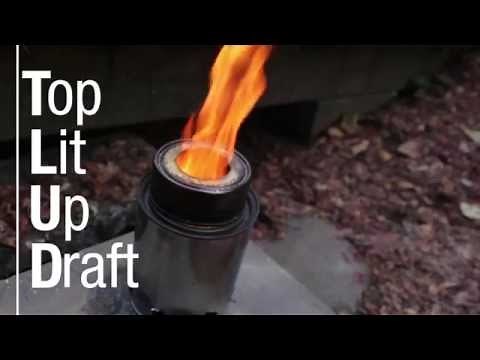 TLUD stove for biochar