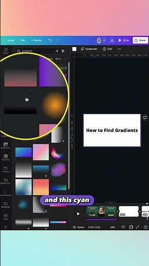 Create Colour Gradients on Canva #canvaforrealtors #canvahack