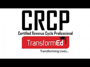 Certified Revenue Cycle Professional or CRCP® 2019