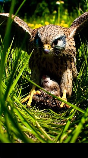 “Hawk Strike in Seconds! 🦅🔥”#wildlife #animalshorts #shortsfeed