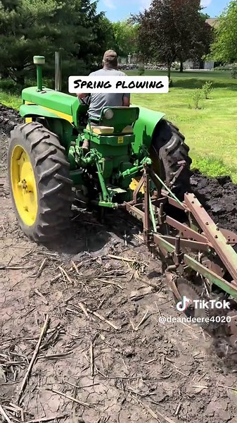 Spring plowing video #foryou #fyp #johndeere #collection #vintagefarming #christmas