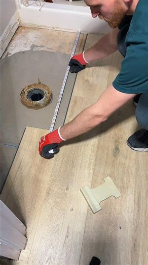 How To Install Bathroom Flooring With Perfect Measurements ! By ‪@KDFlooring1‬