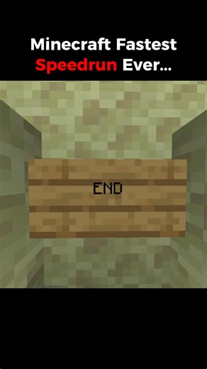 I'm Minecraft's Fastest Speed Runner! XD