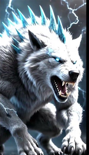Dark Fox VS Ice Wolf – Elemental Hybrid Battle ❄️🌑🦊🐺