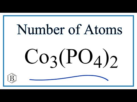 How to Find the Number of Atoms in Co3(PO4)2