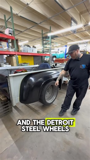 Shannon Manley on Instagram: "A little update on the ‘62 F250 ice cream truck being built by the boys, bed is braced and being widened to fit those meaty rear tires wrapped around some @detroitsteelwheelco wheels! Make sure to keep your eye on the progress on this one! #hotrodshop #classictrucks #f250"