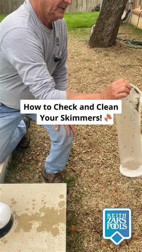 Larry shows us how to check and clean your pool skimmers as part of your weekly and daily pool mainentance. 💦#luxurypools #renovations #topdesigns #keithzarssanantonio #newbraunfels #newpoolconstruction #keithzarspoolsnewbraunfels #backyardoasis | Keith Zars Pools