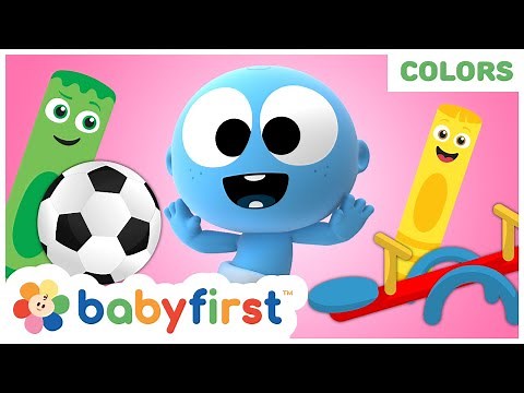 Learn Colors w Funny GooGoo & GaaGaa Baby + My Color Friends | Color Crew Compilation | BabyfirstTV
