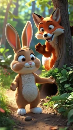 खरगोश और लोमड़ी // #cartoonvideo #cartoon #funnycartoo #funny #animals #2025