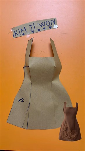 Basic & Easy Dress Pattern Making Tutorial ✨🪡 #diy #fashion #sewing #pattern #sewingtutorial