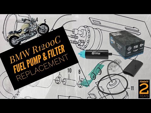 BMW R1200C fuel pump & filter replacement.