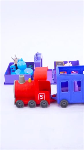 Peppa Pig Miss Rabbit Train ASMR #peppapig #shrots #satisfying