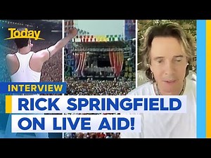 Rick Springfield reflects on 40 years of Live Aid | Today Show Australia