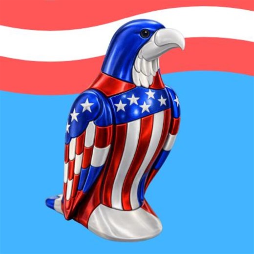 Patriotic Eagle Beer Funnel | Red White Blue Beer Bong | Patriot Plunge Party Funnel - Etsy