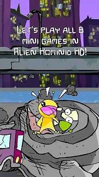 Let's play all 8 mini games in Alien Hominid HD!