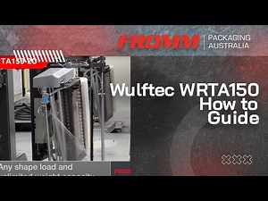 Wulftec WRTA150 Automatic Inline Rotary Arm Wrapping Machine - How to use the machine