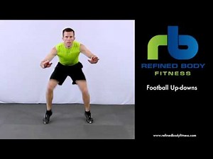 Football Up downs Exercise Demonstration by Refined Body Fitness