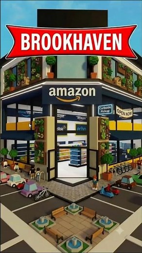 BROOKHAVEN🏡RP AMAZON 🚚📦 #roblox #shorts #brookhaven