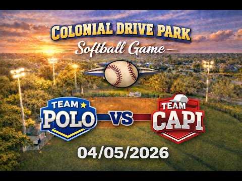 Colonial Drive Park Softball Game GoPro 04/05/26