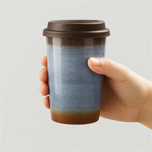 Ceramic Gradient Travel Mug With Lid – Modern Simplicity Meets Timeless Craft - Etsy Australia