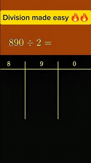 How to Divide ANY Number Easily! 🧠 (Visual Math Trick)