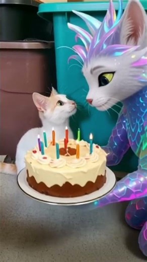 happy birthday cakes with Elsa frozen, cat birthday cakes.#editing #forbabies #funnyvideo #short